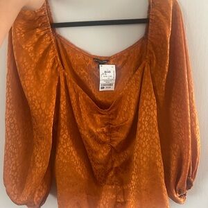 Guess Burnt Orange Blouse